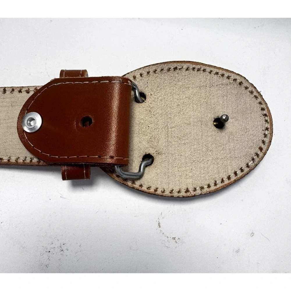 Western Piteado Style Belt & Holster Horse & Steer Embroidered Set
